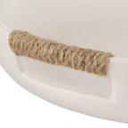 Ceramic Tray with Rope on Handles