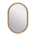 Wood Framed Oval Mirror