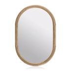 Wood Framed Oval Mirror