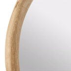 Wood Framed Oval Mirror