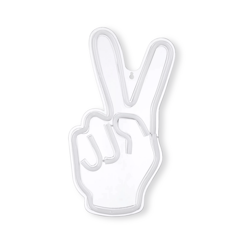 Peace Sign Neon Light Wall Decor