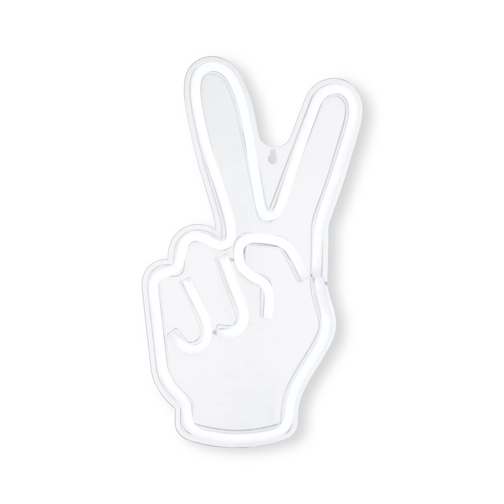 Peace Sign Neon Light Wall Decor