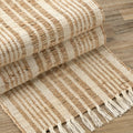 Striped Natural Table Runner