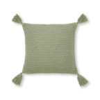 Sage Erna Decorative Pillow with Tassels