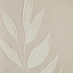 White Leaves Framed Art