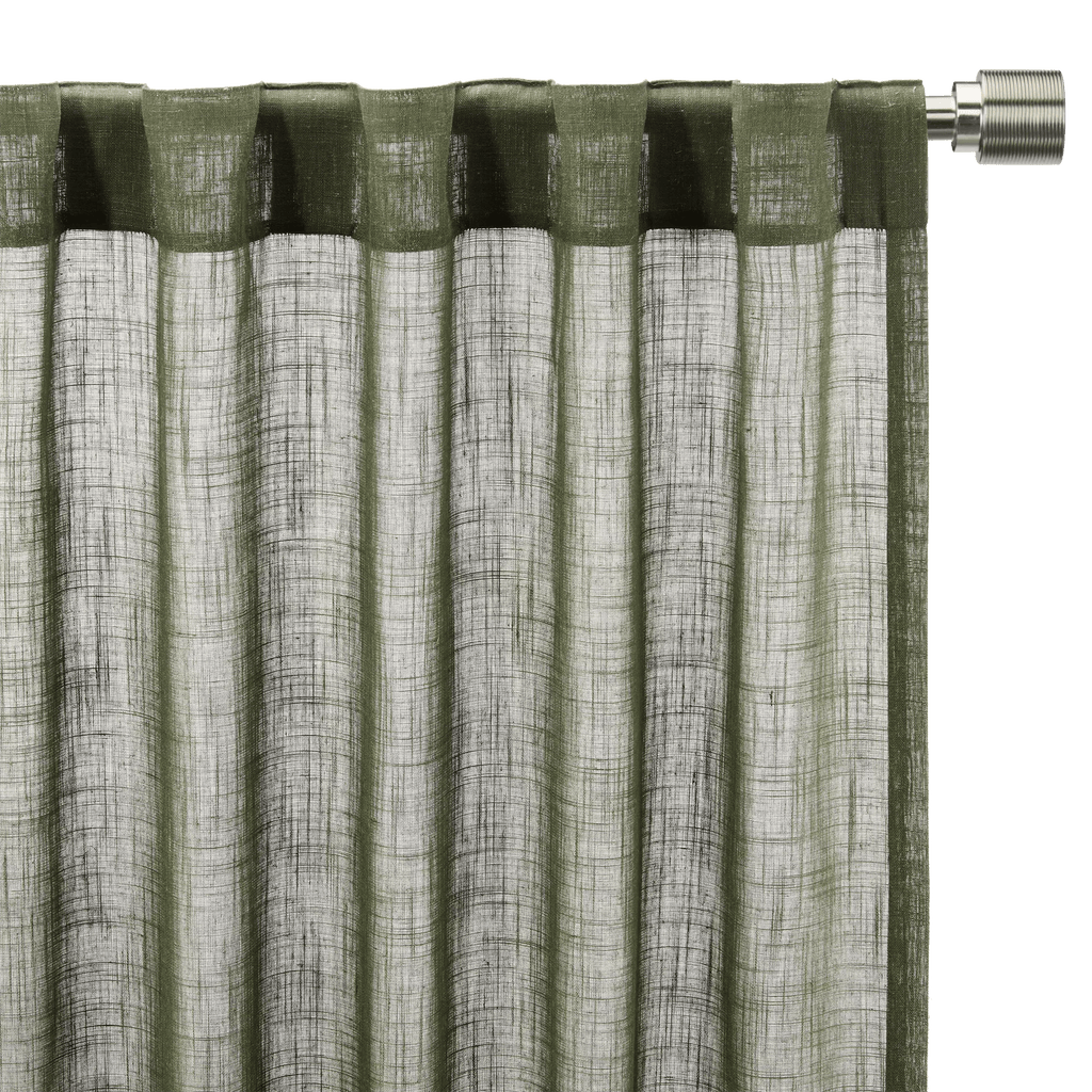 Taza Back-Tab/Rod-Pocket Curtain
