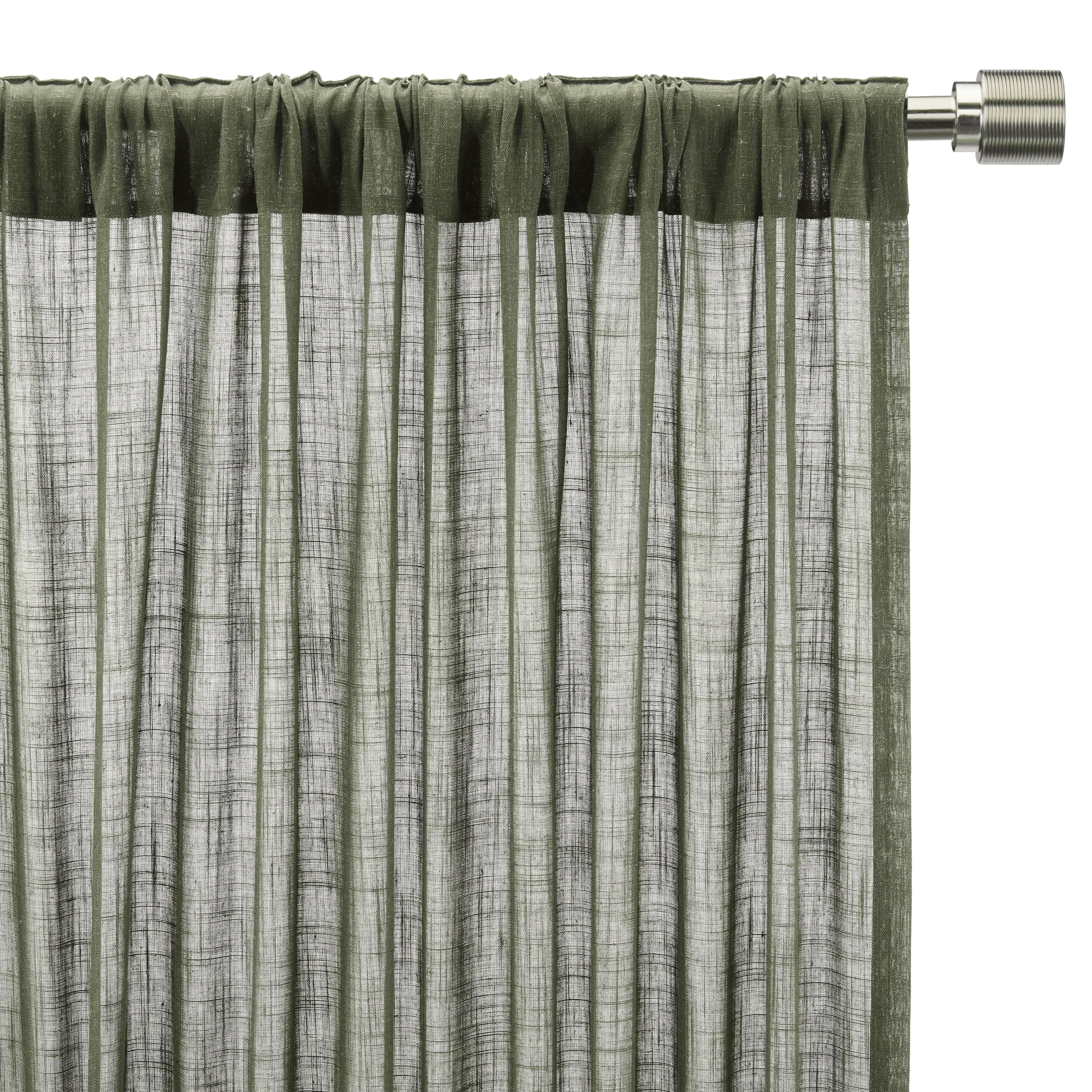 Taza Back-Tab/Rod-Pocket Curtain
