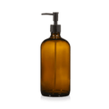Amber Glass Soap Dispenser