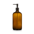 Amber Glass Soap Dispenser