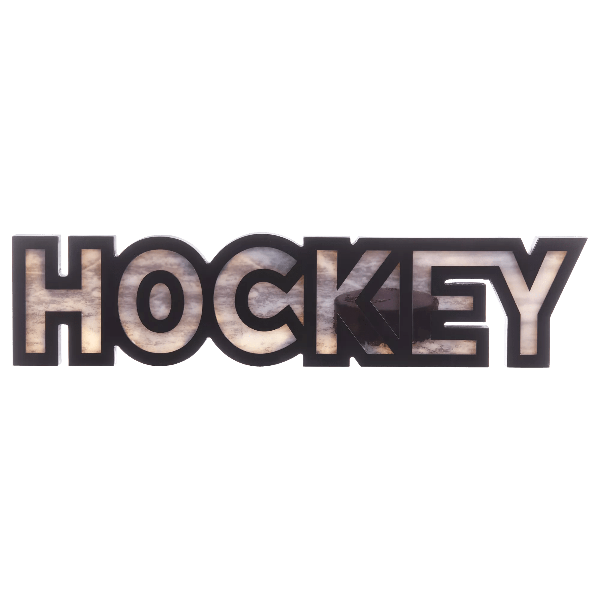 Decorative Light-Up Hockey Sign