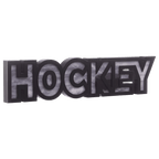 Decorative Light-Up Hockey Sign