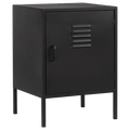 Black Metal Locker Side Table