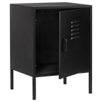 Black Metal Locker Side Table