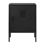 Black Metal Locker Side Table