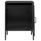 Black Metal Locker Side Table