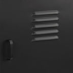 Black Metal Locker Side Table