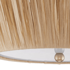 Raffia Scalloped Ceiling Lamp