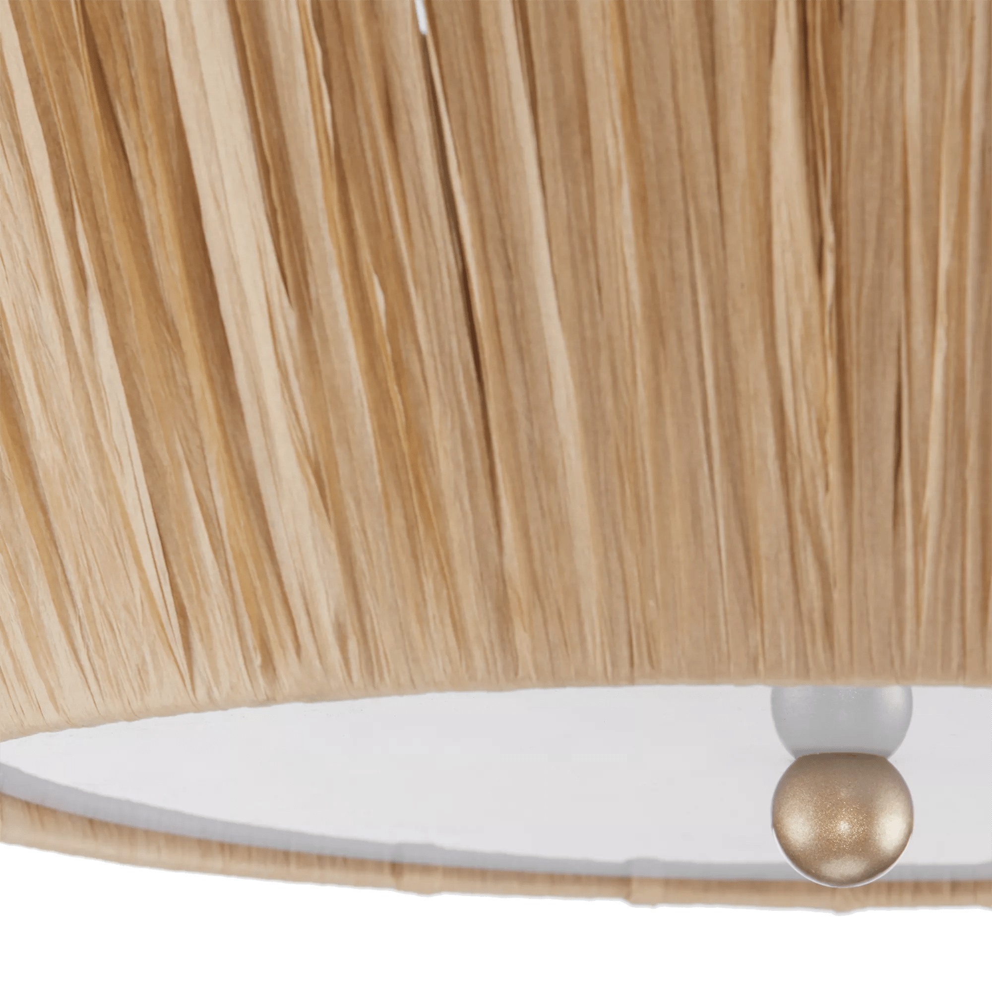 Raffia Scalloped Ceiling Lamp