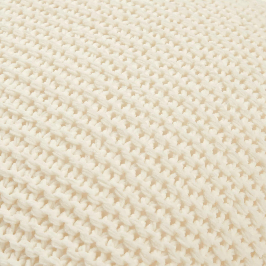 White Erna Decorative Pillow with Tassels