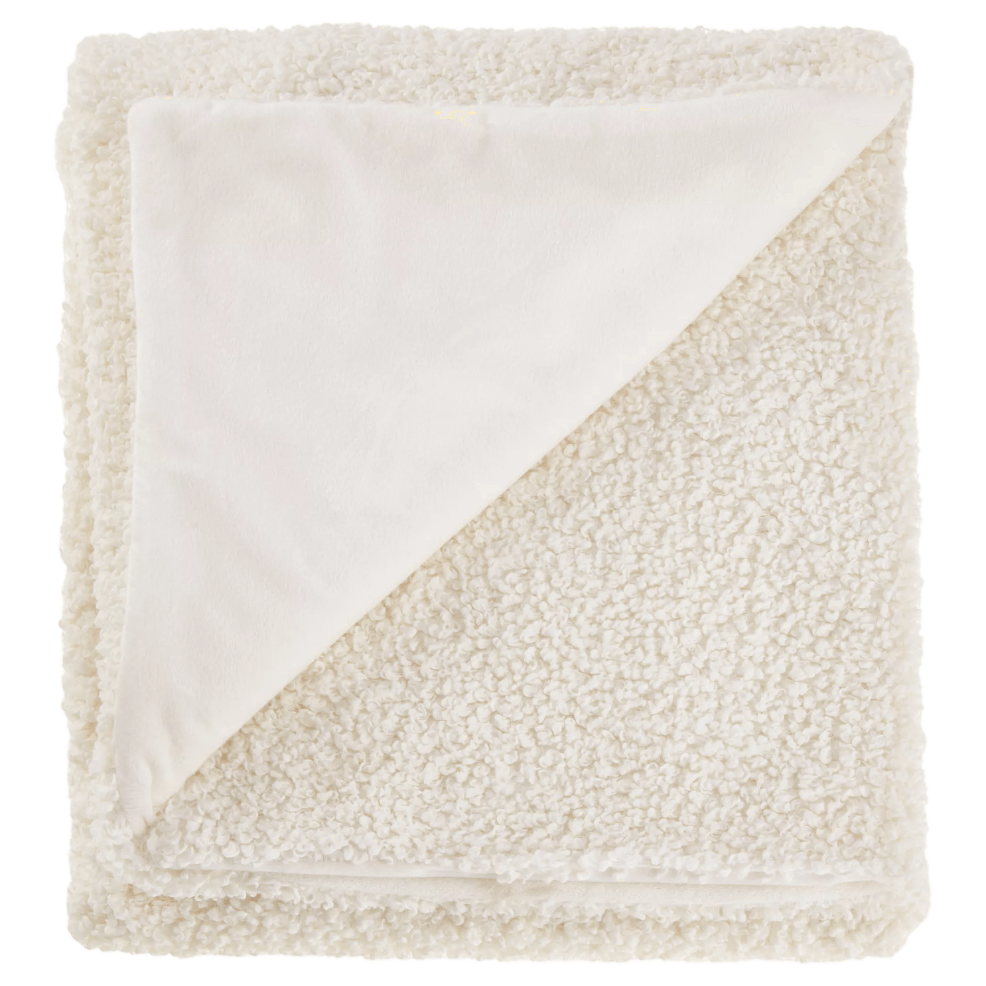 White Kyra Plush Throw