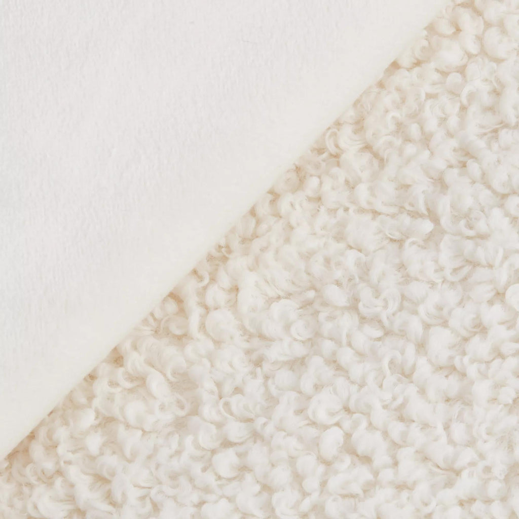 White Kyra Plush Throw