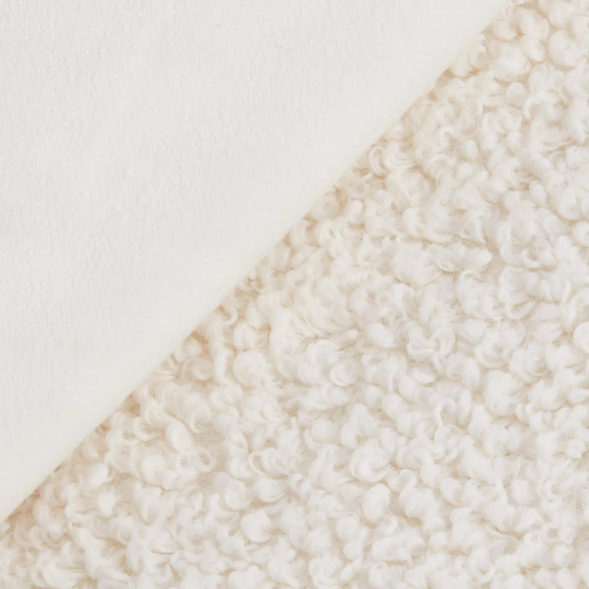 White Kyra Plush Throw