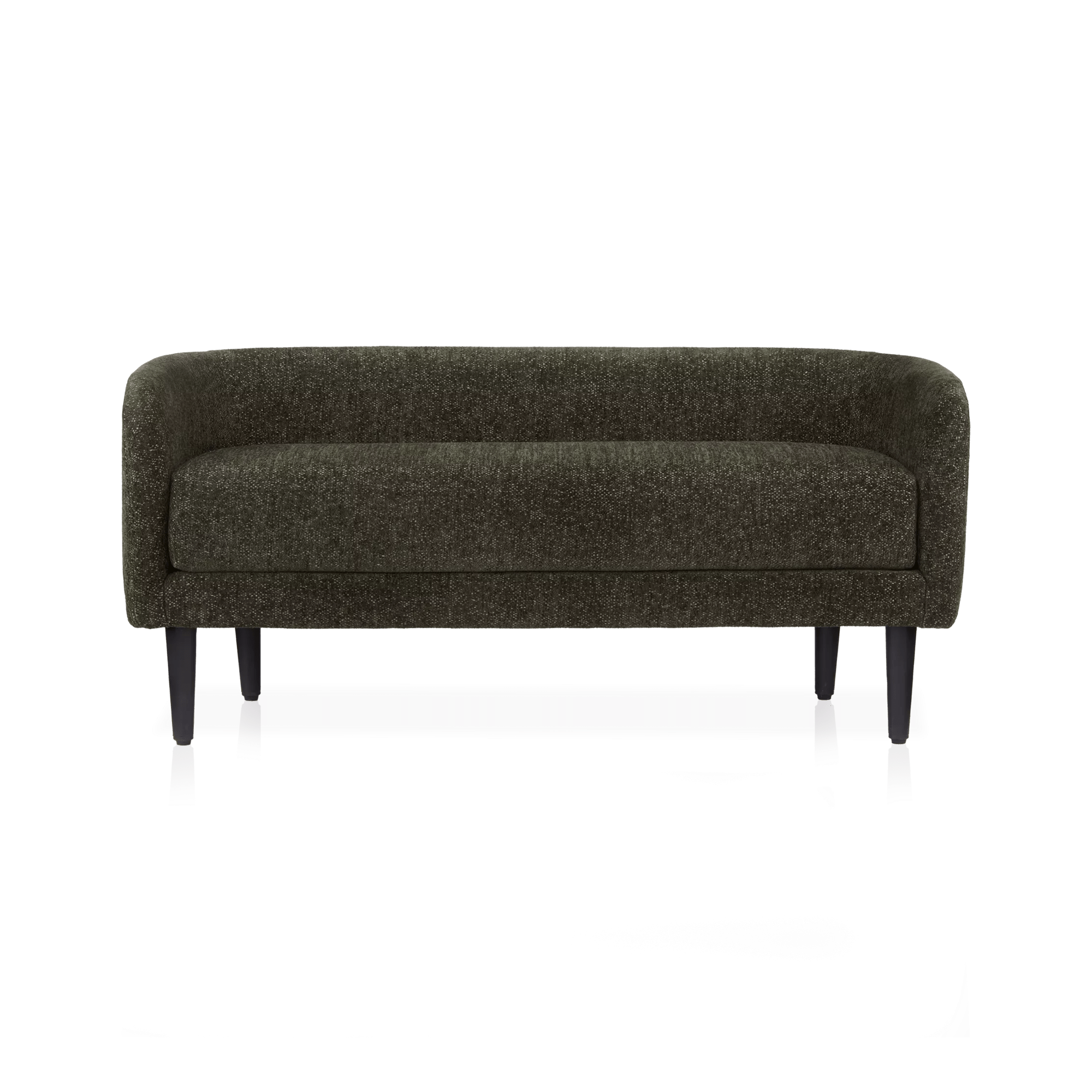 Fabric and Metal Bench