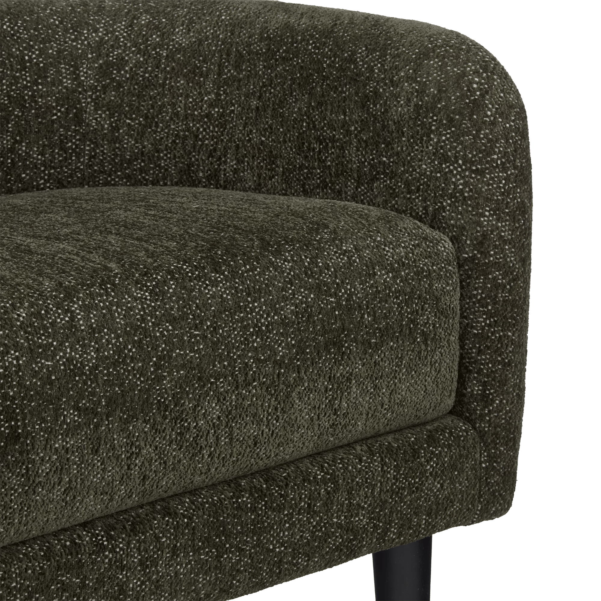 Fabric and Metal Bench