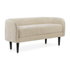 Fabric and Metal Bench