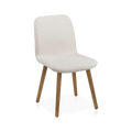 Fabric and Wood Dining Chair