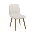 Fabric and Wood Dining Chair