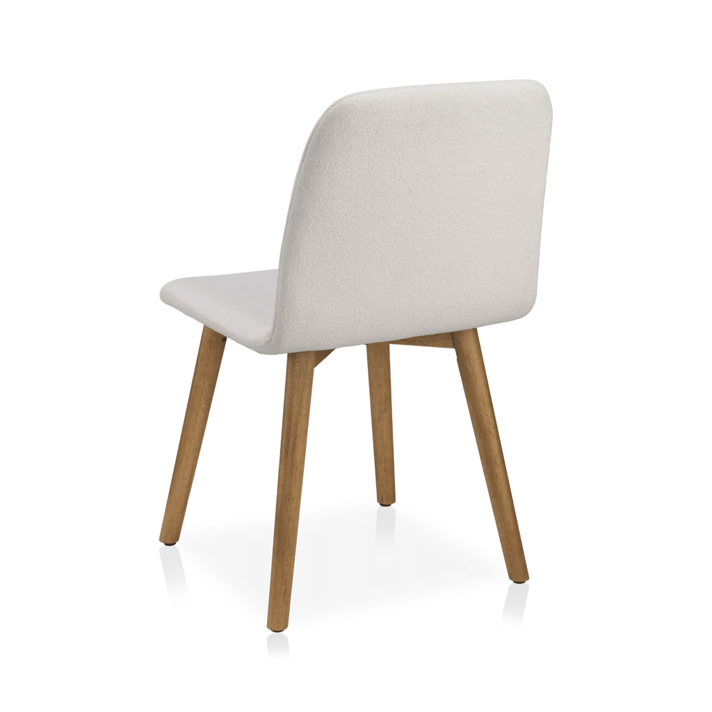 Fabric and Wood Dining Chair