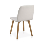Fabric and Wood Dining Chair