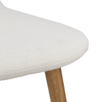 Fabric and Wood Dining Chair