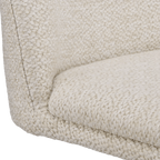 Oatmeal Fabric and Metal Adjustable Bar Stool