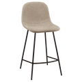 Fabric and Metal Bar Stool