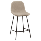Fabric and Metal Bar Stool