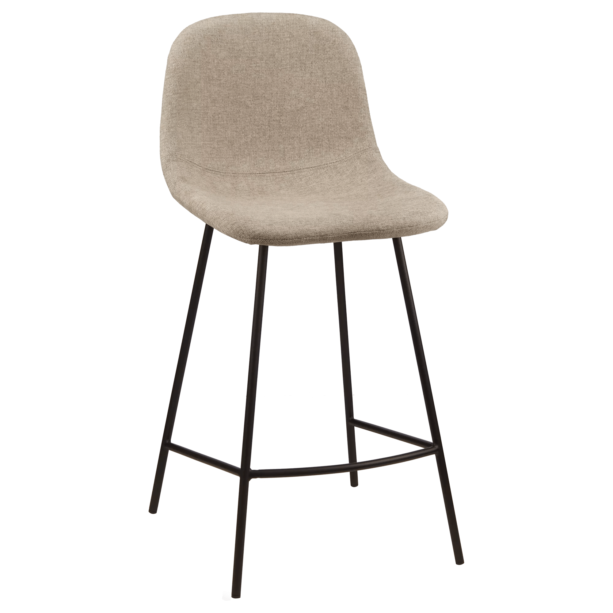 Fabric and Metal Bar Stool
