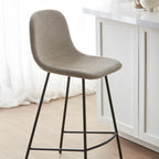 Fabric and Metal Bar Stool