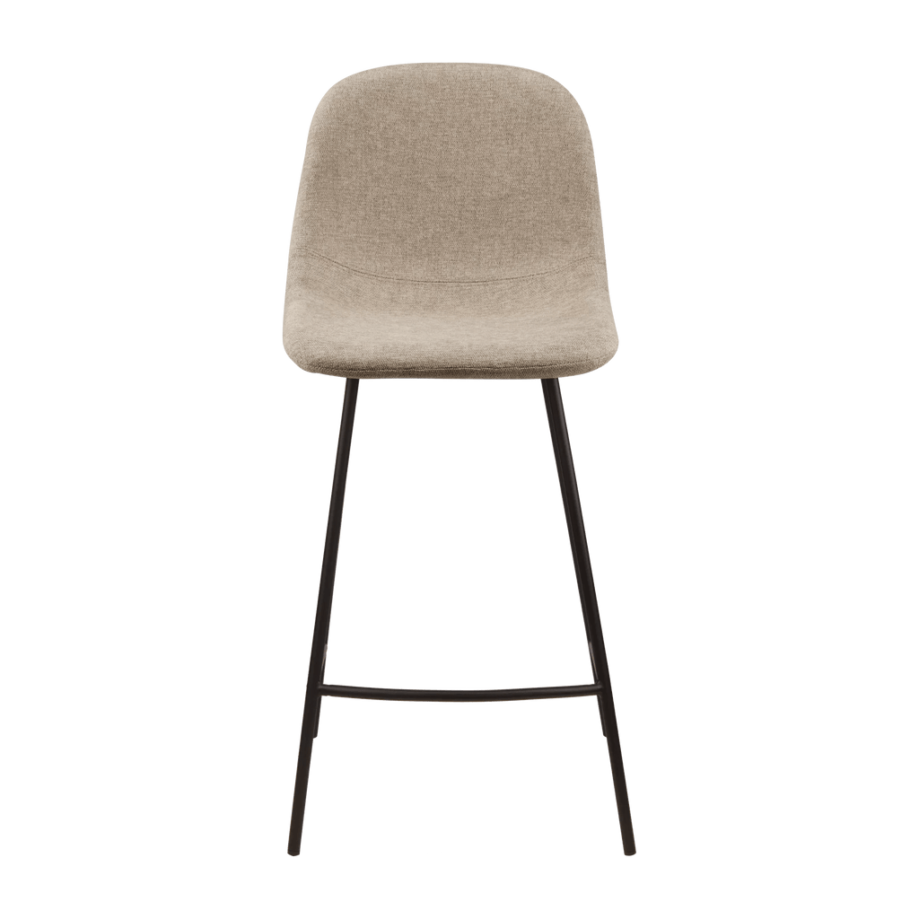 Fabric and Metal Bar Stool