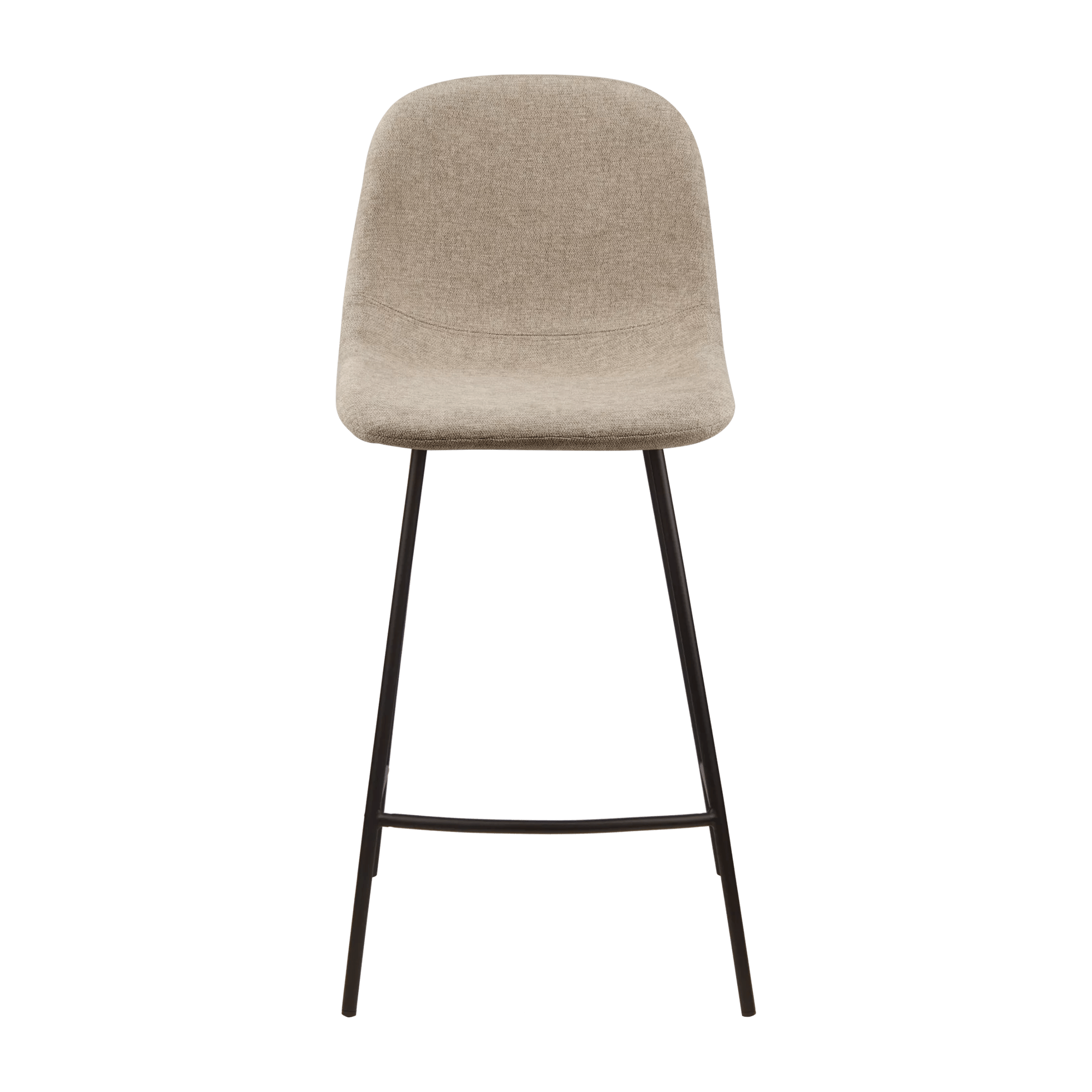 Fabric and Metal Bar Stool
