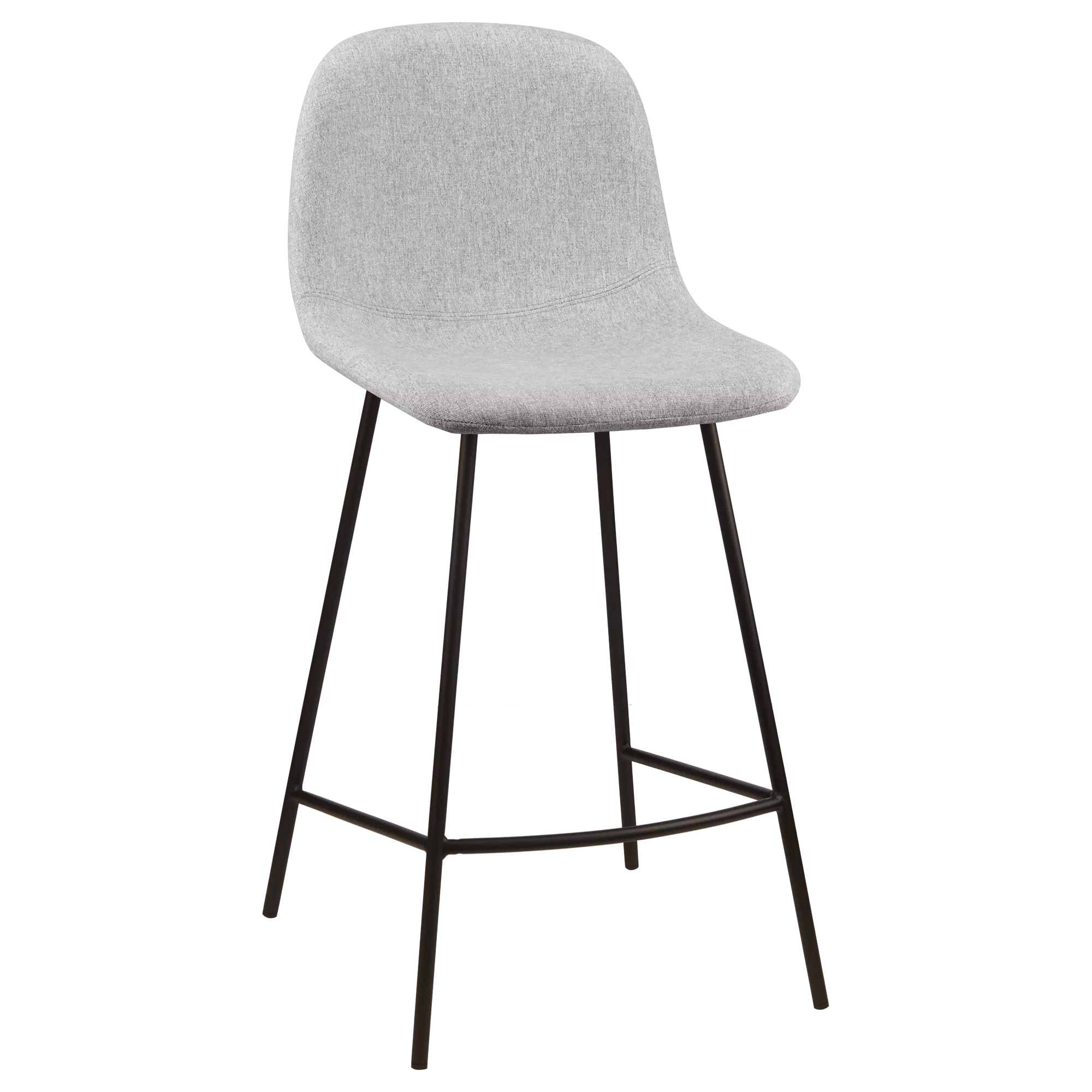 Fabric and Metal Bar Stool