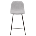 Fabric and Metal Bar Stool