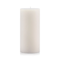 White Tall Ribbed Candle