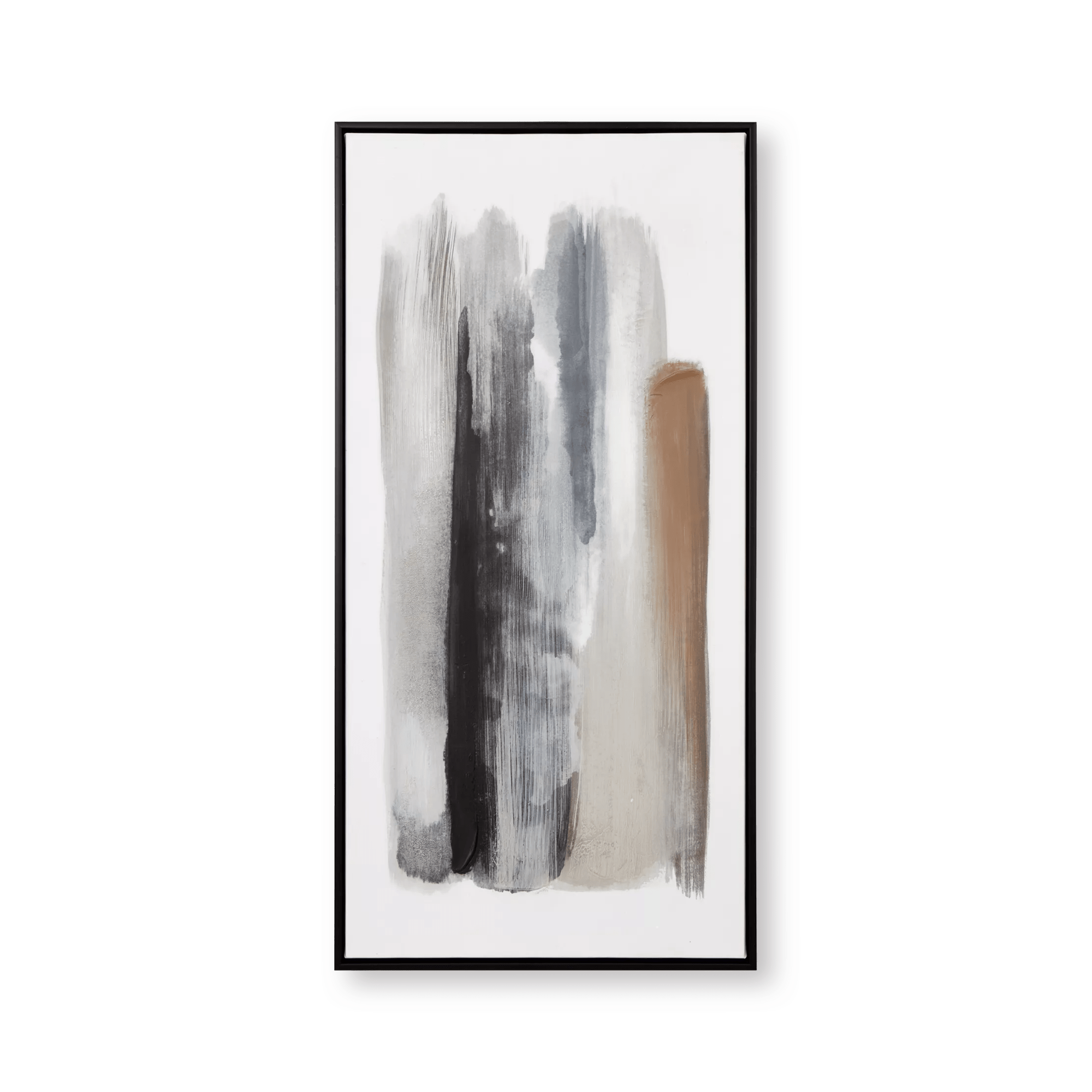 Gel-Embellished Multi Neutral Canvas