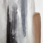 Gel-Embellished Multi Neutral Canvas