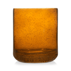 Glass Amber Candle Holder