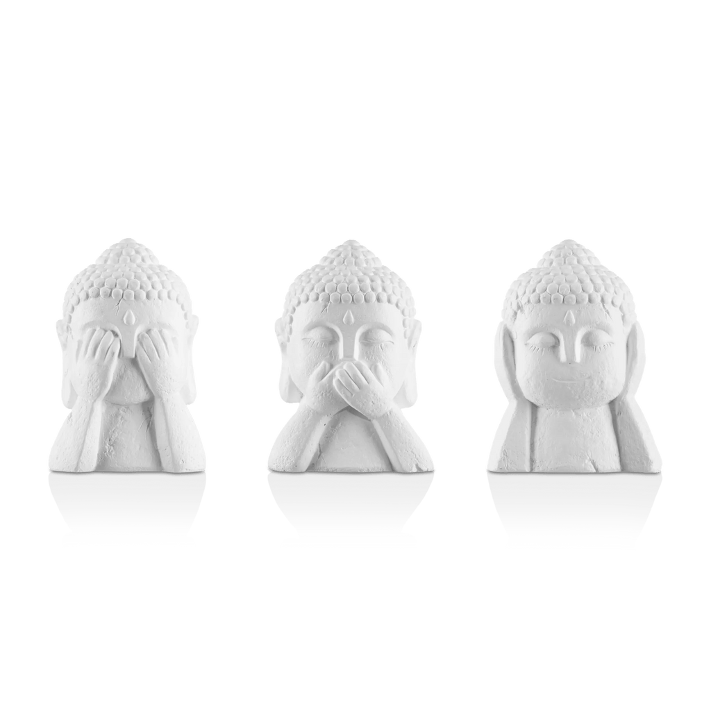 Set of 3 Buddha Statues