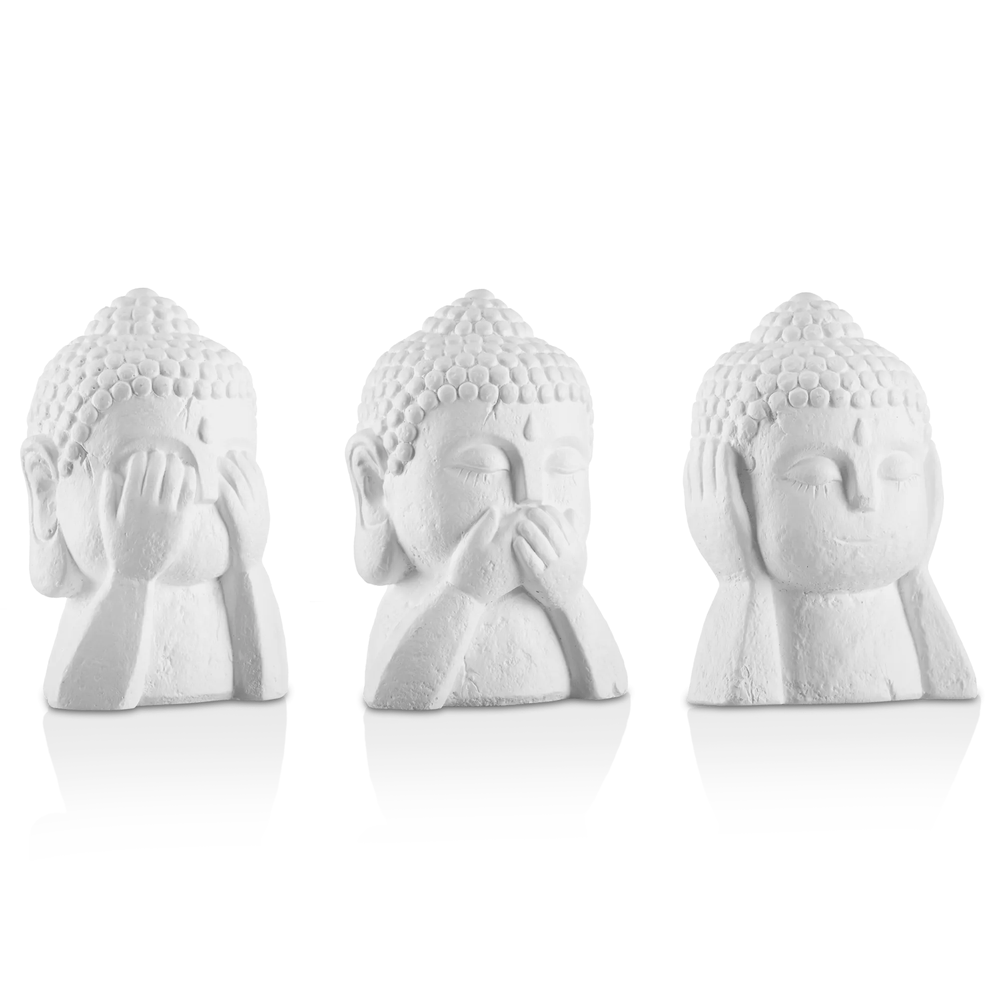 Set of 3 Buddha Statues