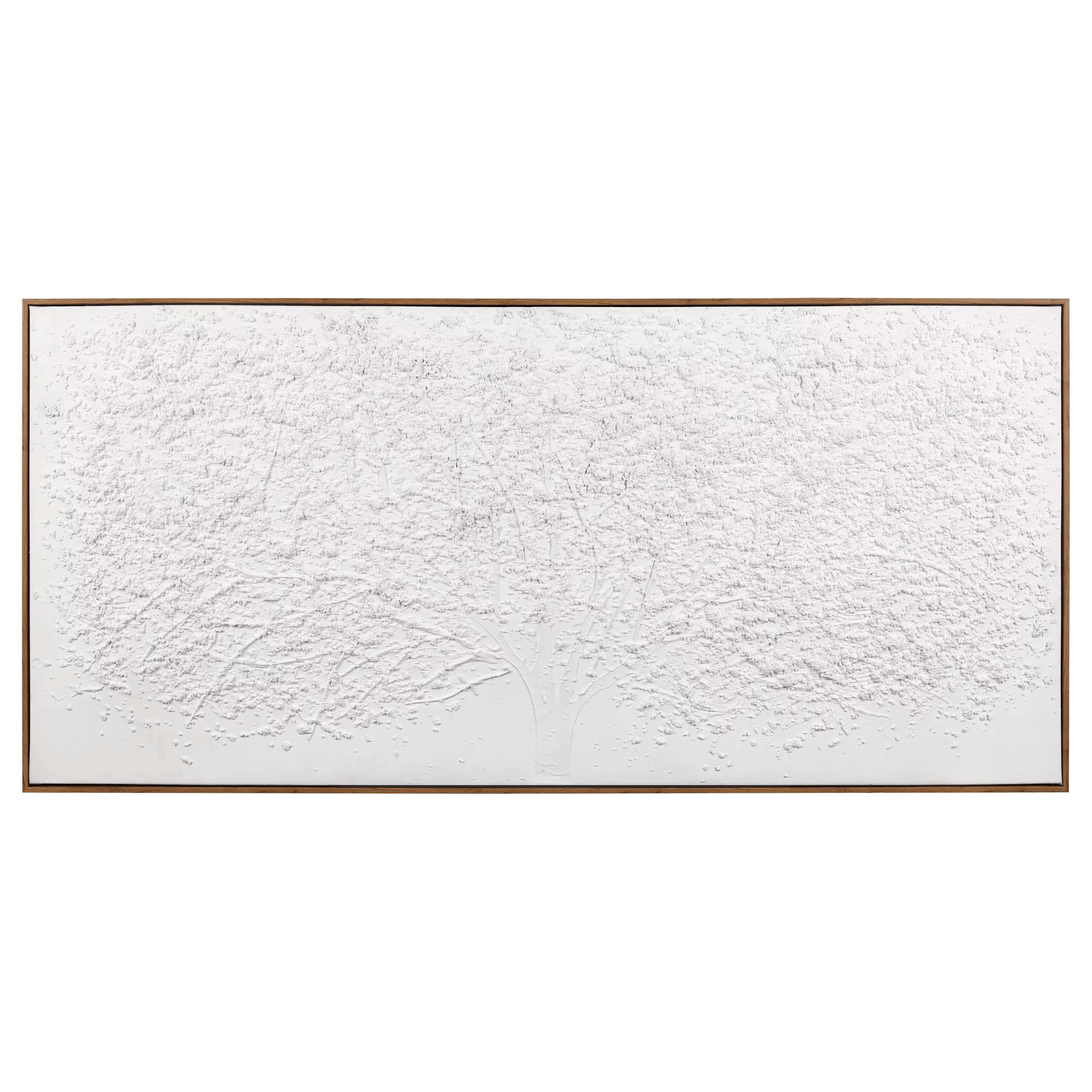 White Tree Oil Painted Framed Art